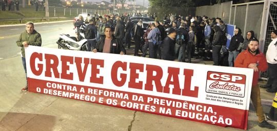 Greve Geral demonstra que podemos derrotar reforma de Bolsonaro