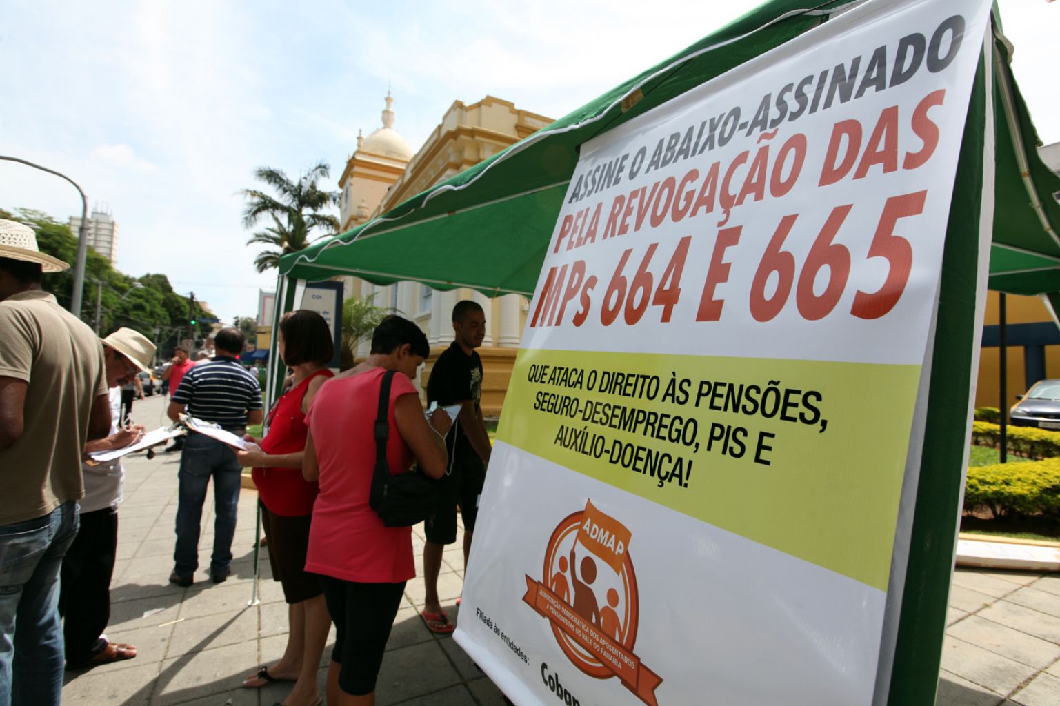 Abaixo-assinado contra MPs 664 e 665 de Dilma